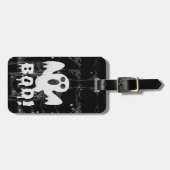 Lederen bagageband bagagelabel (Voorkant horizontaal)