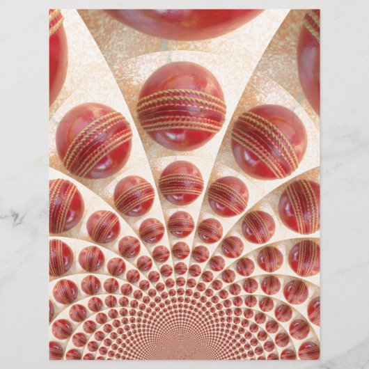 Lederen bal Rhythm Cricket Balls: Rhythmic Array (Voorkant)