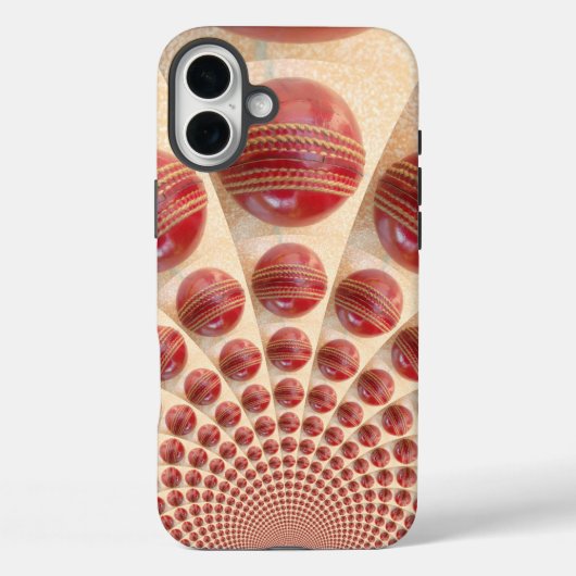 Lederen bal Rhythm Cricket Balls: Rhythmic Array Case-Mate iPhone Case (Achterkant)
