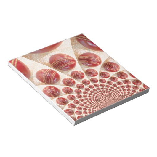 Lederen bal Rhythm Cricket Balls: Rhythmic Array Notitieblok (Schuin)