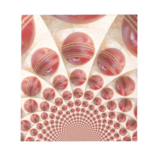 Lederen bal Rhythm Cricket Balls: Rhythmic Array Notitieblok (Voorkant)
