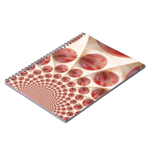 Lederen bal Rhythm Cricket Balls: Rhythmic Array Notitieboek (Linkerzijde)