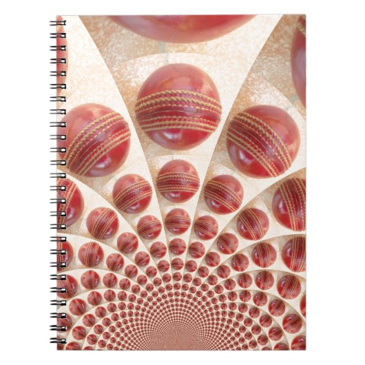 Lederen bal Rhythm Cricket Balls: Rhythmic Array Notitieboek (Voorkant)