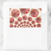 Lederen bal Rhythm Cricket Balls: Rhythmic Array Rechthoekige Sticker (Tas)