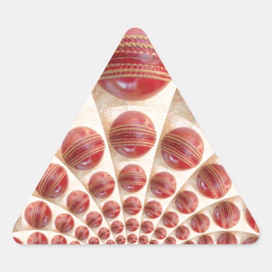 Lederen bal Rhythm Cricket Balls: Rhythmic Array Sticker (Voorkant)