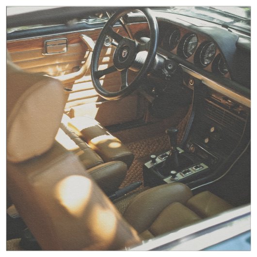 Lederen binnenzijde van een oldtimers stof (Swatch)