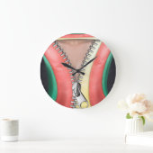 lederen blik grote klok (Huis)