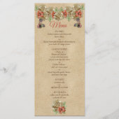 Lederen bloemen in het menu Cream Suede (Voorkant)