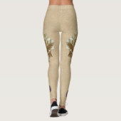 Lederen bloemen op Butter Cream Suede Leggings (Achterkant)
