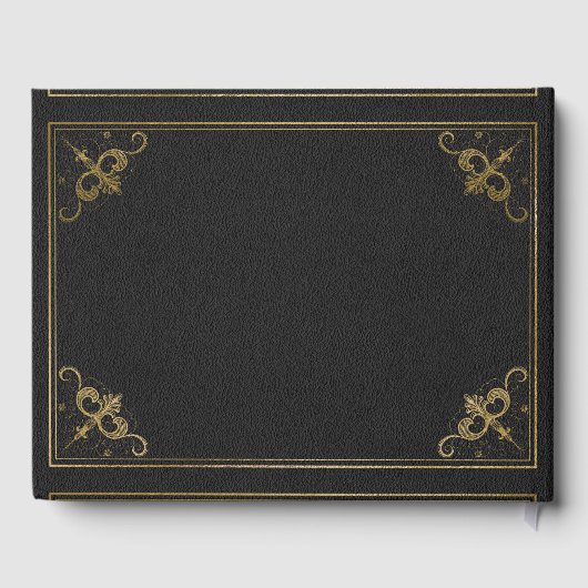  lederen boek bruiloft gastenboek (Achterkant)