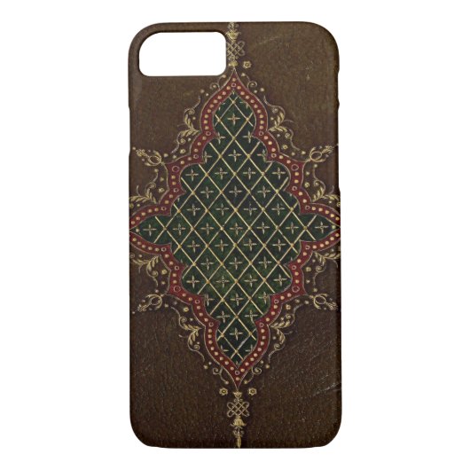 Lederen Bond Grunge Book Texture Case-Mate iPhone Case (Achterkant)