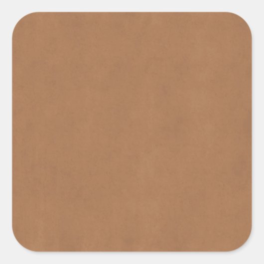  lederen bruin perkament Sjabloon Blank Vierkante Sticker (Voorkant)