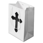 lederen draagtas met wieltjes medium cadeauzakje (Achterkant Gekanteld)