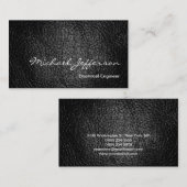 Lederen Effect Elektrotechnicus Visitekaartje (Voorkant / Achterkant)