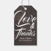 Lederen en Bedankt Lederen Rooster Cadeaulabel (Voorkant)