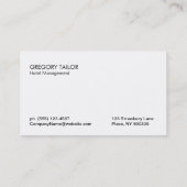 Lederen en gouden sierstrip visitekaartje (Achterkant)