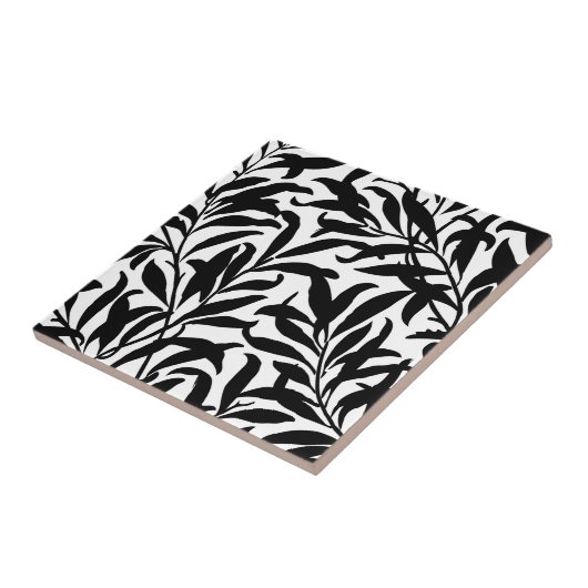  lederen flesje zwart-wit BW Tegeltje (Zijkant)