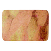 Lederen, gekreukt met verven, zalm badmat (Voorkant)