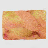 Lederen, gekreukt met verven, zalm golfhanddoek (Horizontaal)