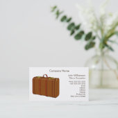 Lederen gitaarreisthema Aangepast Visitekaartje (Staand voorkant)