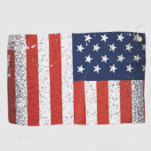 Lederen golfhandschoen met vlag van de VS Golfhanddoek (Horizontaal)