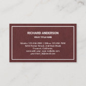 Lederen Gouden Boom Tuinieren Landscaping Gazonver Visitekaartje (Achterkant)