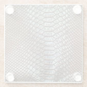 Lederen huid, gestructureerde achtergrond glazen onderzetter (Achterkant)