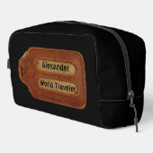  lederen ID Label Toiletartikelen Toilettasje (Rechterhoek)