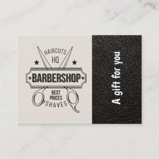 Lederen in de winkel — Cadeaubon Kortingskaartje