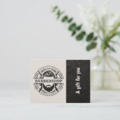 Lederen in de winkel — Cadeaubon Kortingskaartje (Staand voorkant)