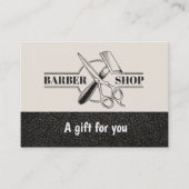 Lederen in de winkel — Cadeaubon Kortingskaartje (Voorkant)