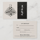 Lederen in de winkel — Cadeaubon Kortingskaartje (Voorkant / Achterkant)