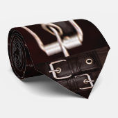 Lederen jasje stropdas (Opgerold)