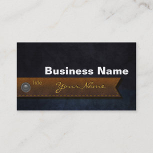 lederen joodsen met Button bus Visitekaartje