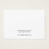 Lederen kalligrafie Haarklemscherm Visitekaartje (Achterkant)