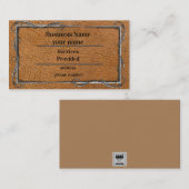 Lederen kijken naar Victoriaans Nail Border Visitekaartje (Voorkant / Achterkant)