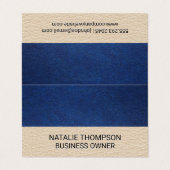 Lederen Kleurblok Visitekaartje (Buitenkant ongevouwen)