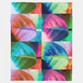 lederen kleuren fleece deken (Voorkant)