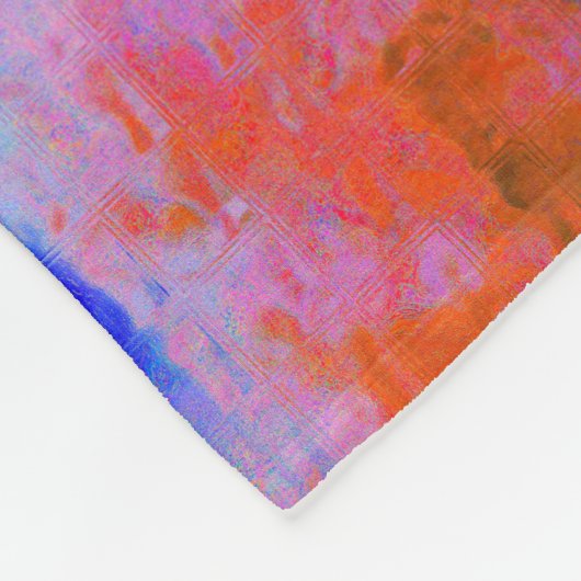 lederen kleuren fleece deken (Hoek)