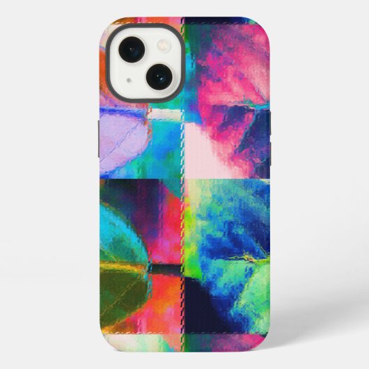 lederen kleuren iPhone hoesje (Achterkant)