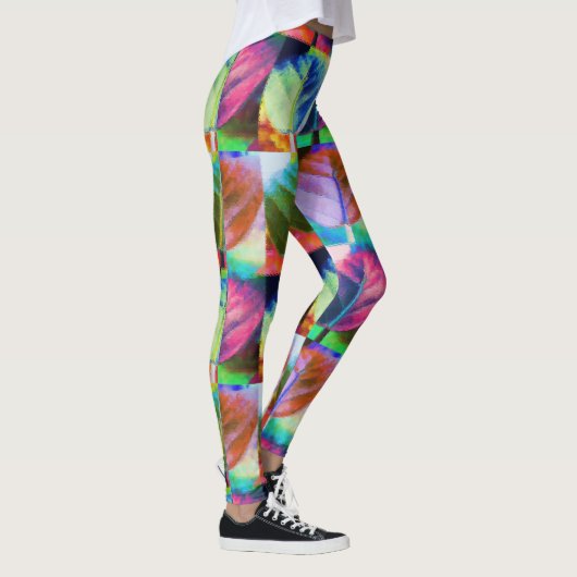 lederen kleuren leggings (Rechts)