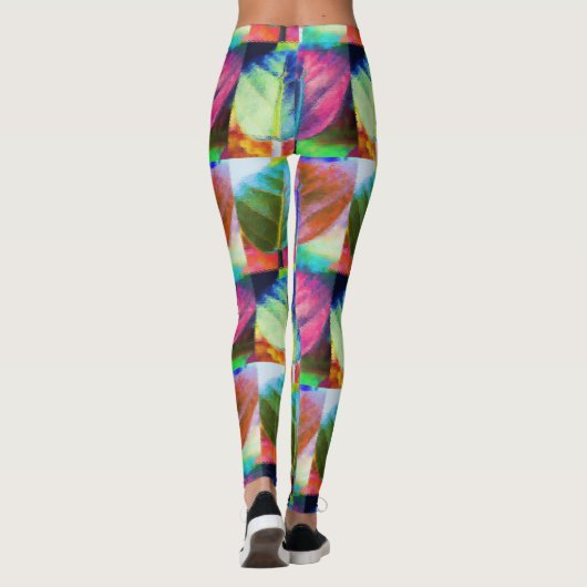 lederen kleuren leggings (Achterkant)
