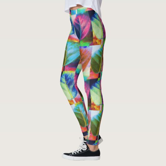 lederen kleuren leggings (Links)
