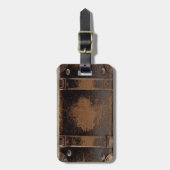  lederen koffer bagagelabel (Voorkant verticaal)