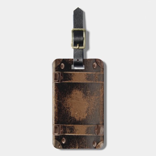 lederen koffer bagagelabel (Voorkant verticaal)