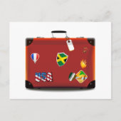  lederen koffer briefkaart (Voorkant)