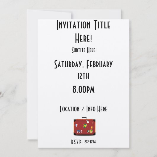  lederen koffer kaart (Achterkant)