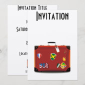  lederen koffer kaart (Voorkant / Achterkant)