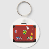 lederen koffer sleutelhanger (Voorkant)