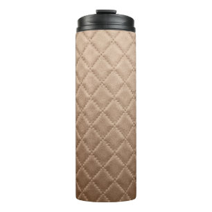 Lederen, kunstleder, patroon, abstract, dierlijk; thermosbeker